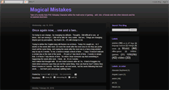 Desktop Screenshot of magicalmistakes.blogspot.com