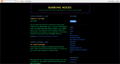 Desktop Screenshot of barkingneeds.blogspot.com