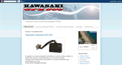 Desktop Screenshot of kawasaki-gpz500.blogspot.com