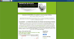 Desktop Screenshot of invertirenplata.blogspot.com