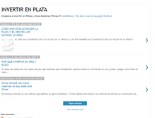 Tablet Screenshot of invertirenplata.blogspot.com