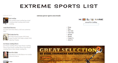 Desktop Screenshot of extremesportslist.blogspot.com