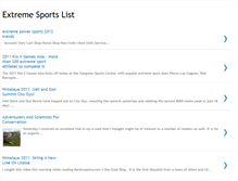 Tablet Screenshot of extremesportslist.blogspot.com