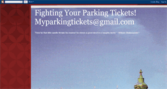 Desktop Screenshot of fightingparkingtickets.blogspot.com