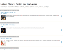 Tablet Screenshot of lakersplanet.blogspot.com