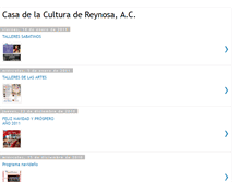 Tablet Screenshot of casadelaculturadereynosaac.blogspot.com