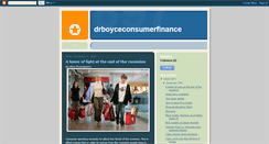 Desktop Screenshot of drboyceconsumerfinance.blogspot.com