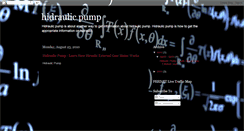 Desktop Screenshot of hidraulic-pump.blogspot.com