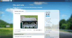 Desktop Screenshot of oteandnote.blogspot.com