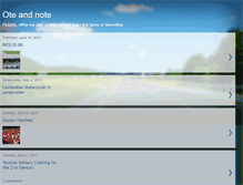Tablet Screenshot of oteandnote.blogspot.com