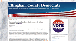 Desktop Screenshot of effinghamcountydemocrats.blogspot.com