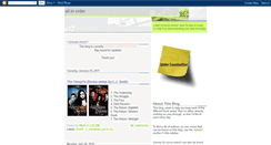 Desktop Screenshot of booksinorder.blogspot.com