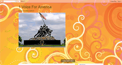 Desktop Screenshot of onevoiceforamerica.blogspot.com