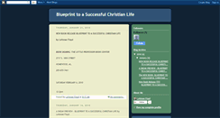 Desktop Screenshot of blueprinttoasuccessfulchristianlife.blogspot.com