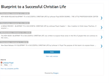 Tablet Screenshot of blueprinttoasuccessfulchristianlife.blogspot.com