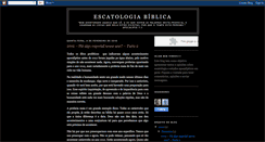 Desktop Screenshot of escatologias.blogspot.com