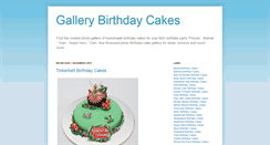 Desktop Screenshot of gallerybirthdaycakes.blogspot.com