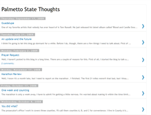 Tablet Screenshot of palmettostatethoughts.blogspot.com