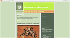 Desktop Screenshot of hipopotamosalaescucha.blogspot.com