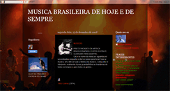 Desktop Screenshot of musicabrasileiradehojeedesempre.blogspot.com