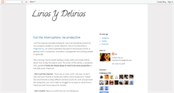 Desktop Screenshot of liriosydelirios.blogspot.com