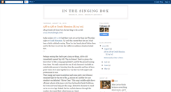 Desktop Screenshot of inthesingingbox.blogspot.com