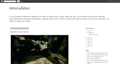 Desktop Screenshot of memoriaydeseo.blogspot.com