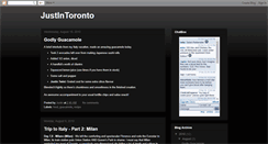 Desktop Screenshot of justintoronto.blogspot.com
