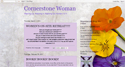 Desktop Screenshot of cornerstonewoman.blogspot.com
