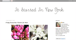 Desktop Screenshot of itstartedinny.blogspot.com