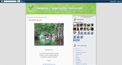 Desktop Screenshot of manglarespreservacionodestruccion.blogspot.com
