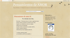 Desktop Screenshot of mispensamientosdeamor.blogspot.com