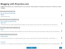 Tablet Screenshot of krzyview.blogspot.com