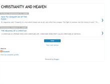 Tablet Screenshot of christianityandheaven.blogspot.com