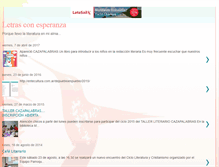 Tablet Screenshot of letrasconesperanza.blogspot.com