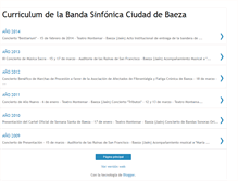 Tablet Screenshot of bandasinfonicadebaezacurriculum.blogspot.com
