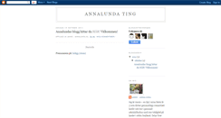 Desktop Screenshot of annalundating.blogspot.com