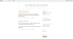 Desktop Screenshot of elpaisdelosjuegos.blogspot.com