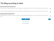 Tablet Screenshot of blogaccordingtomark.blogspot.com