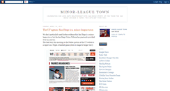 Desktop Screenshot of minorleaguetown.blogspot.com