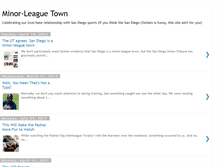 Tablet Screenshot of minorleaguetown.blogspot.com