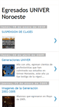 Mobile Screenshot of egresadosunivernoroeste.blogspot.com