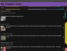 Tablet Screenshot of missfraynesroom.blogspot.com