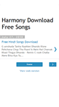 Mobile Screenshot of harmonydownloadfreesongs.blogspot.com