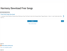 Tablet Screenshot of harmonydownloadfreesongs.blogspot.com