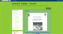 Desktop Screenshot of controldcalidadv6.blogspot.com