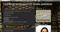 Desktop Screenshot of centrodeentrenamiento5dim.blogspot.com