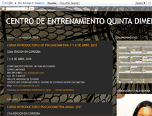 Tablet Screenshot of centrodeentrenamiento5dim.blogspot.com