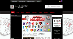 Desktop Screenshot of futbolclubquilmes.blogspot.com