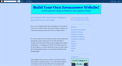 Desktop Screenshot of buildecommercesite.blogspot.com